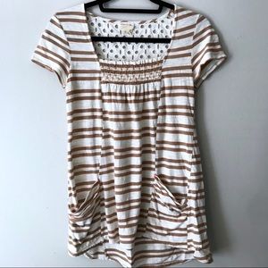 Anthro Meadow Rue Striped Marin Tunic Top